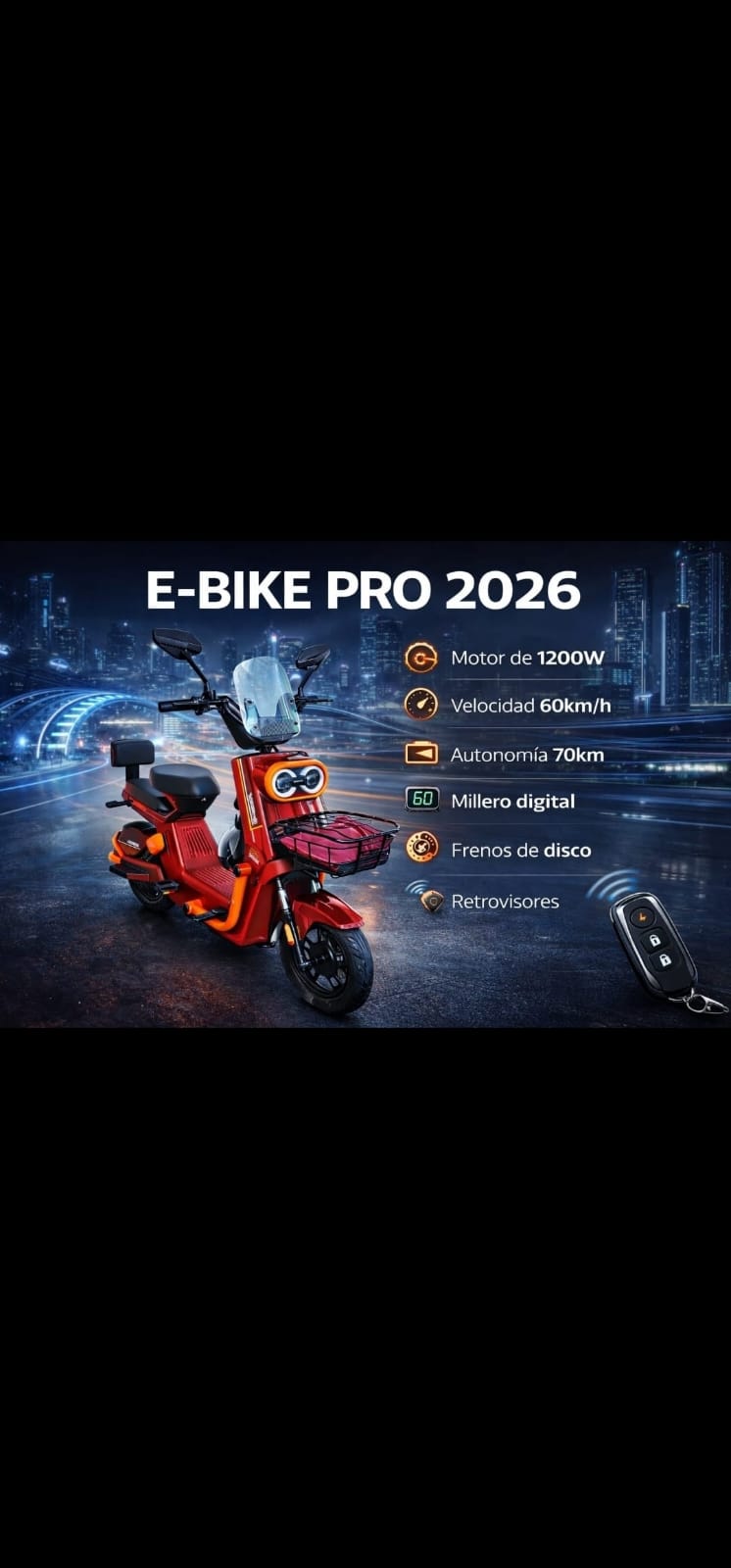 BICICLETA ELECTRICA  VIZZION PRO